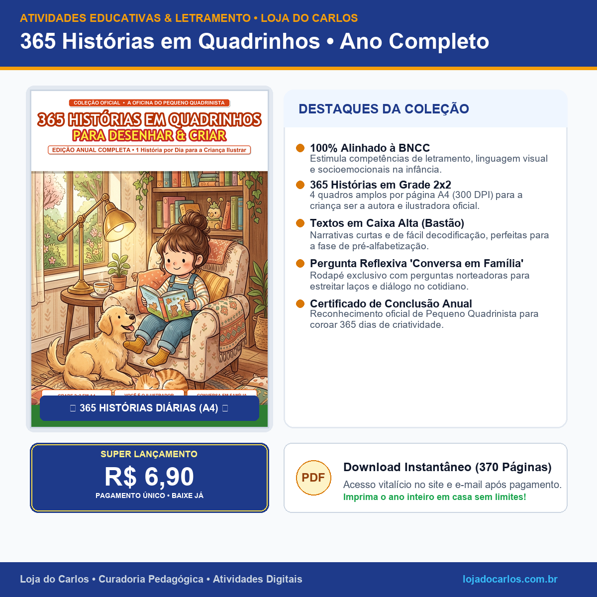 365 Histórias em Quadrinhos para Desenhar & Criar